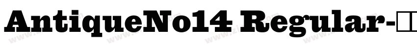 AntiqueNo14 Regular字体转换